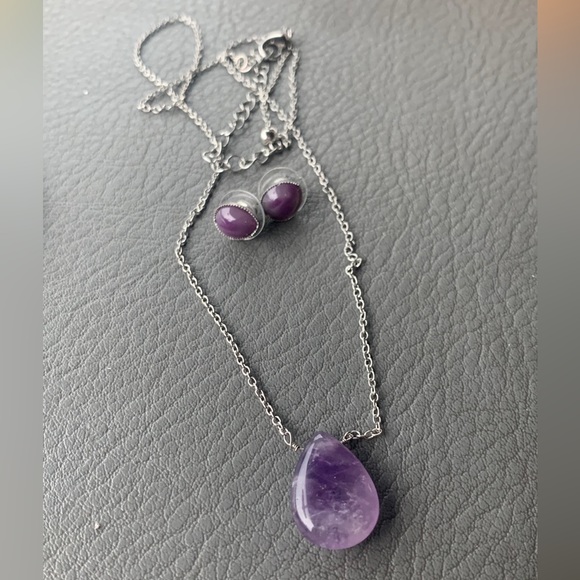 Best Gift Platinum Plated ruby jewelry violet shine world N+R+E display jewelry sets floating charmsFBLS 51 main image 1
